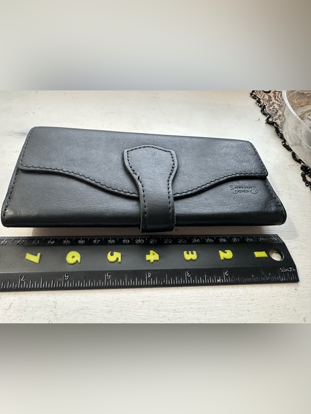Saddleback Black Leather Clutch Wallet - Picture 4 of 14